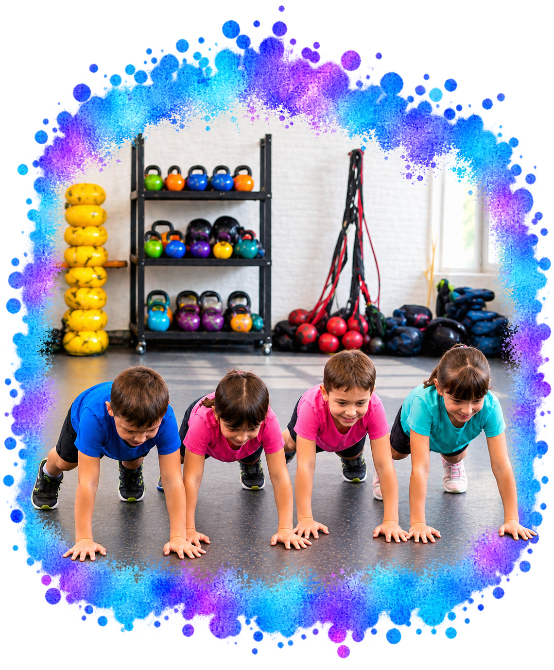 Children exercising